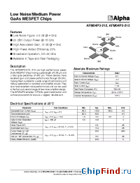 Datasheet AFM04P3-212 производства Alpha